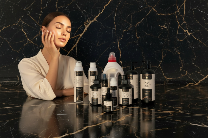 Woman glowing skin with Pro&Bio